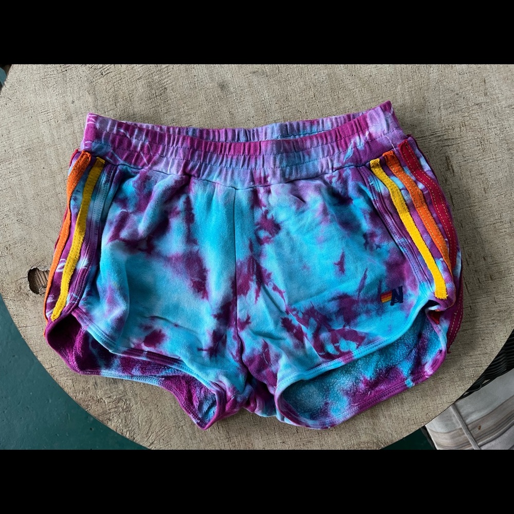 Aviator nation shorts- tie dye, size small